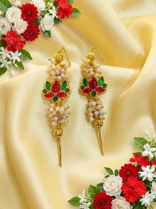 Treading lotus earcuff
