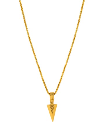 FASHION FRILL Gold Plated Chain ( Set of 1 )