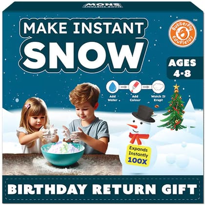Snow Magic Science Kit for Kids, Ages 4-15, Make Instant Colourful Snowman, Non-Toxic Reusable