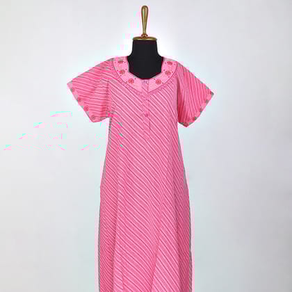 Shandar Cotton Nighty Aline (Size L)