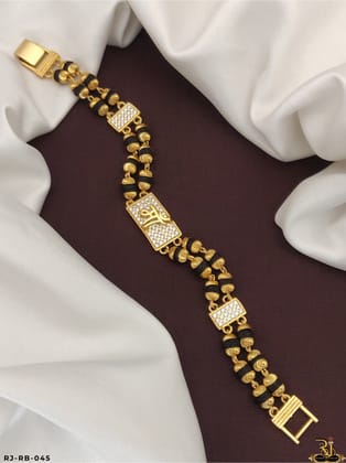 HIGH qulity Maa Logo 2 Line Nice Looking Men’s  Bracelet RB-045