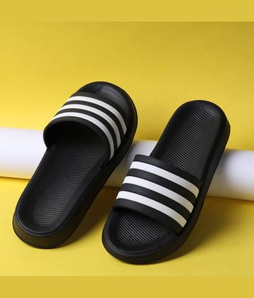 KNIEVL Black Men's Slide Flip Flop