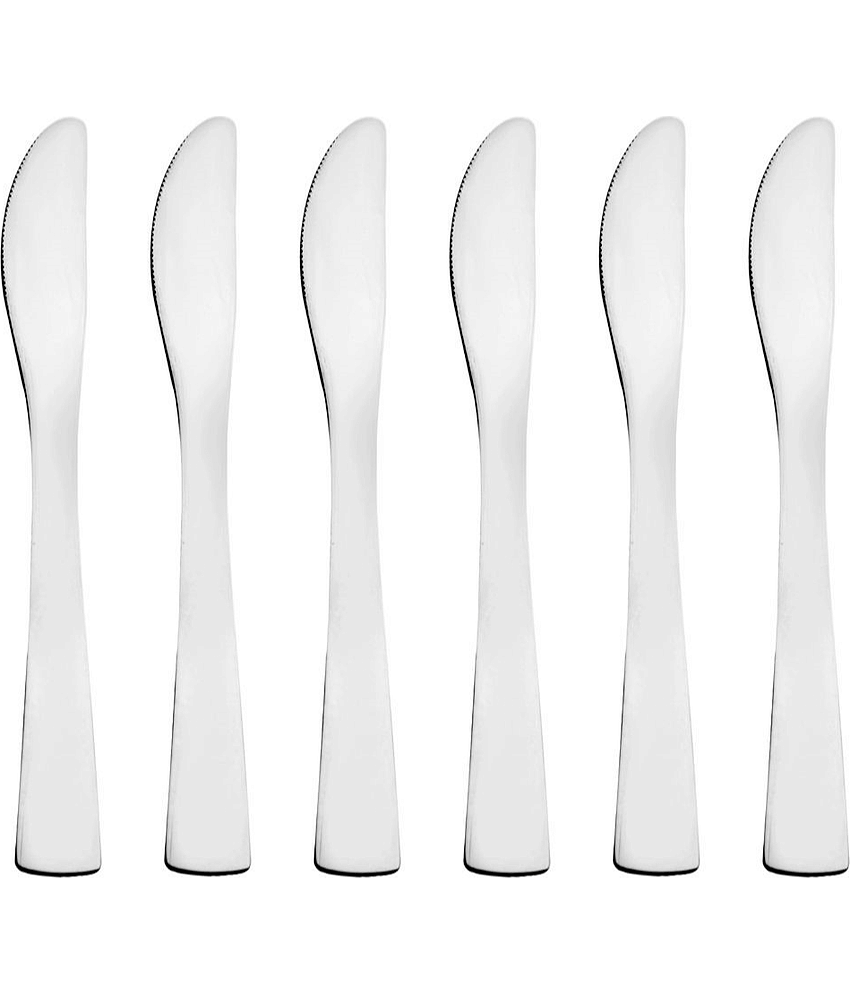 Cutlux Silver Stainless Steel Cheese Knife Blade Length 20 cm ( Pack of 6 )