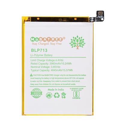 Mobatree Original Mobile Battery for Realme 3 Pro -BLP713, 3960mAh (6 months Guarantee)