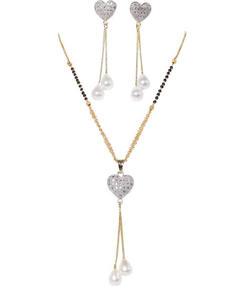 Sunhari Jewels - Silver Mangalsutra Set ( Pack of 1 )