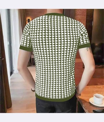 STI Polyester Regular Fit Self Design Half Sleeves Men's Round T-Shirt - Multicolor ( Pack of 2 )