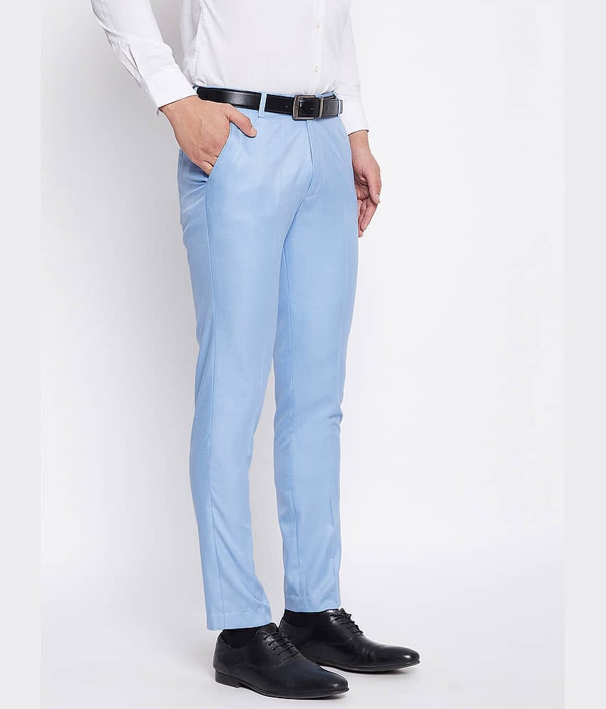 VEI SASTRE Blue Slim Formal Trouser ( Pack of 1 )
