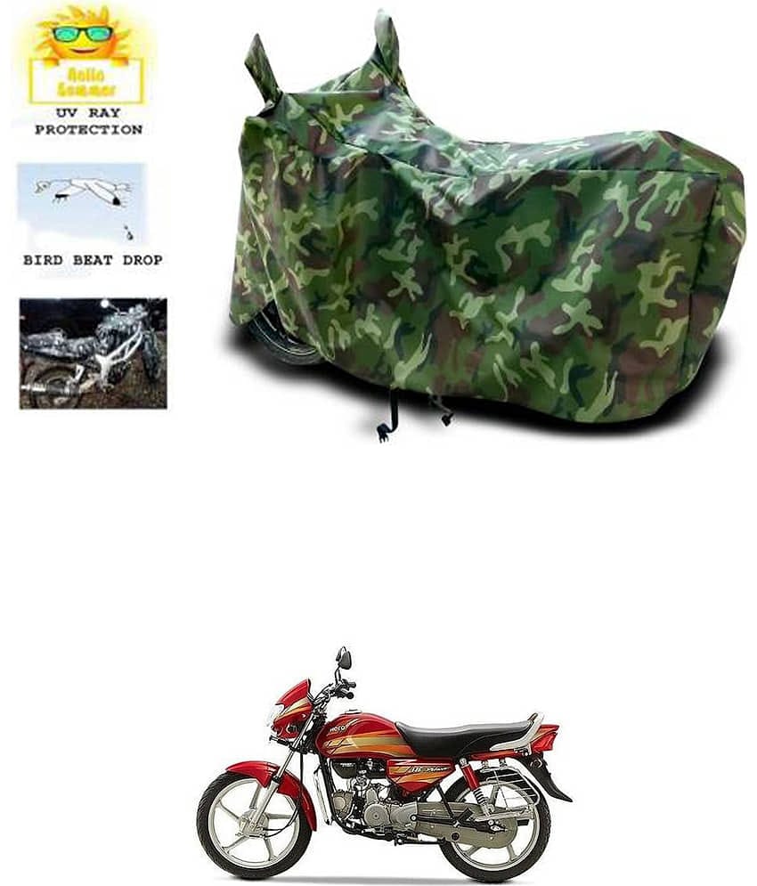 RONISH Bike Body Cover for Hero HF Deluxe ( Pack of 1 ) , Multicolour