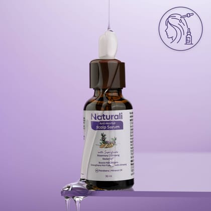 Naturali Anti-Hairfall Scalp Serum With Rosemary,Korean Ginseng & Redensyl-30ml