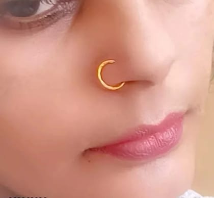 Nose Ring for Women & Girl Gold Plated Pack of 1