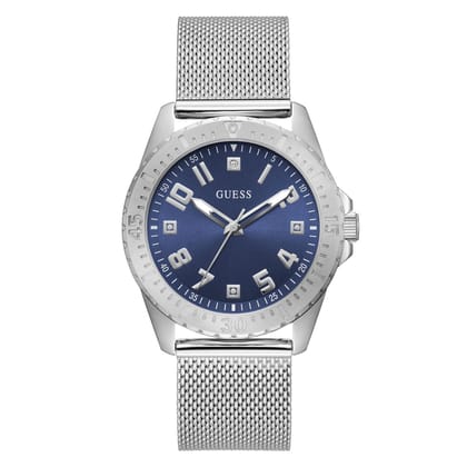 Guess Blue Dial Men Analog Watch - U1393G1M-Navy Blue
