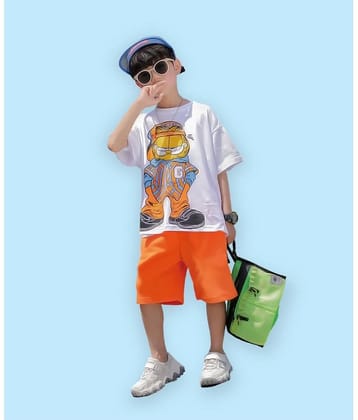 J&JP Pack of 1 Boys Cotton Blend T-Shirt & Shorts Set ( Multicolor )