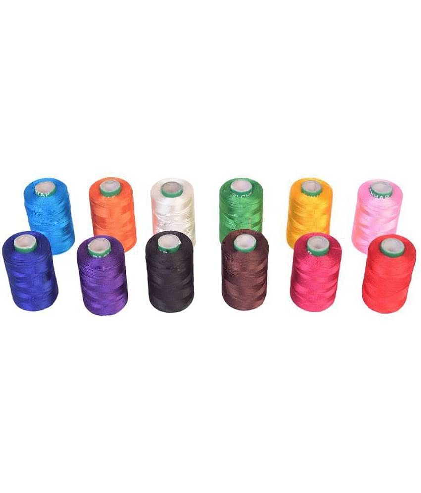 Vardhman Polyster Silk (Resham) Twisted Hand & Machine Embroidery Shiny Thread ( Pack of 1 )