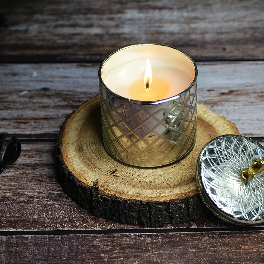 Diamond Glass Luxury Candle Vanilla
