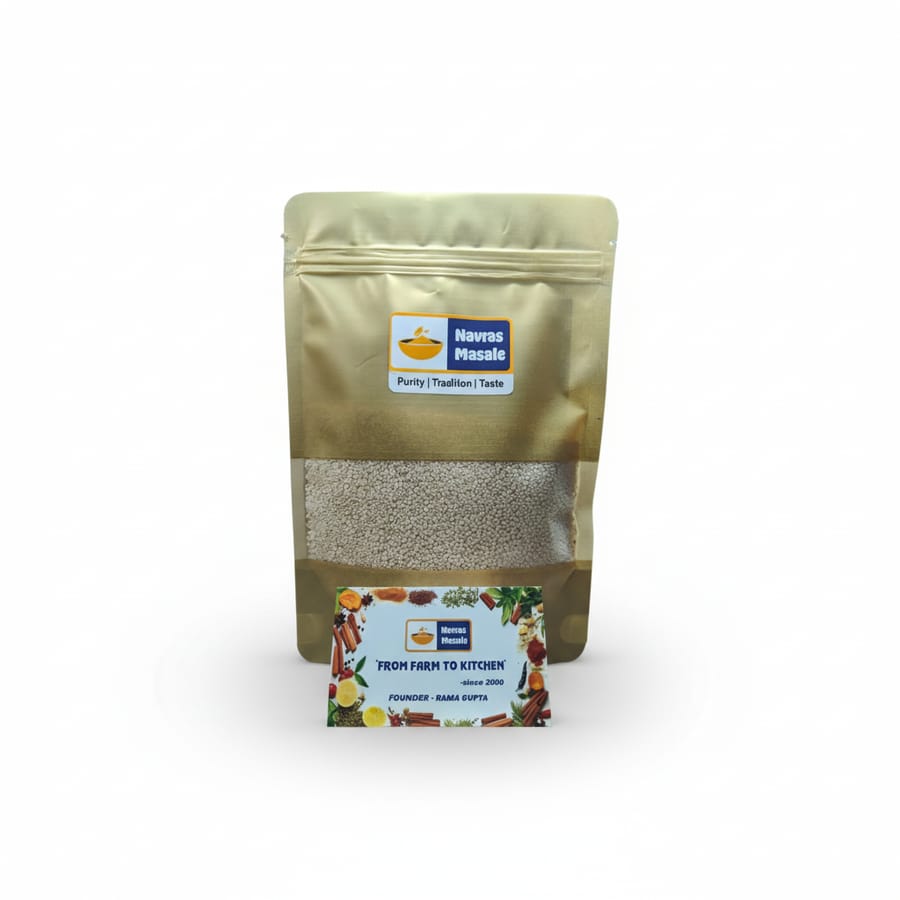 Navras Masale Safed Til (White Sesame Seeds) - 200 gm - One stand-up zipper pouch