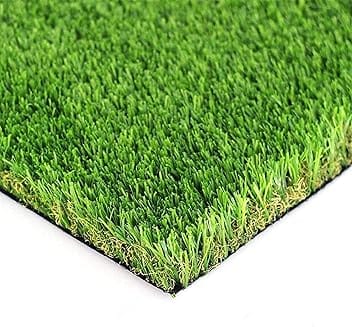 Eurotex 45MM Artificial Grass Carpet Mat for Balcony, Lawn, Door, Soft Comfortable (PE & PP, Natural Green, 6.5x6 Feet)