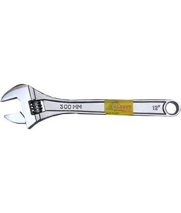 Globus Tools Adjustable Wrench 12" (300 MM) Chrome Finish Single Pc