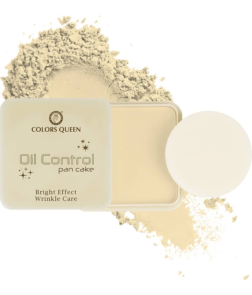 Colors Queen Weightless Matte Finish Compact Powder With SPF Light Linen (Shade - 01)
