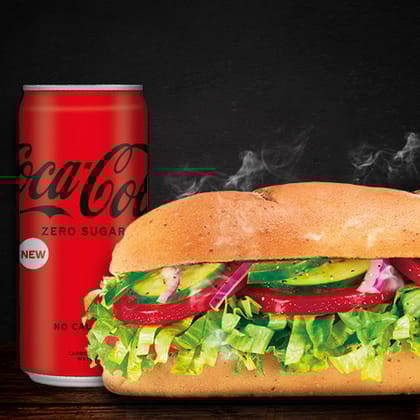 Veggie Delite Sandwich (15cm) + Coke(Save 31%)