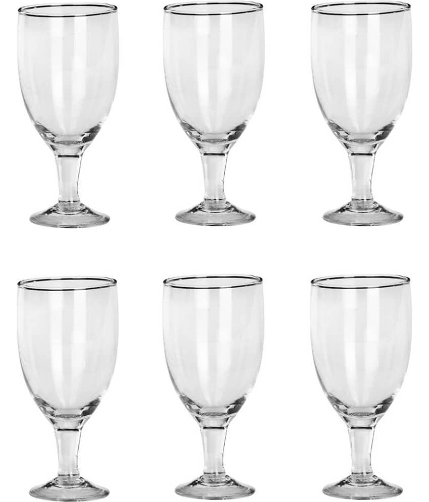 Afast Wine  Glasses Set,  180 ML - (Pack Of 6)