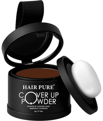 Hair Pure Cover Up Powder Natural Temporary Hair Color 4 g Brown