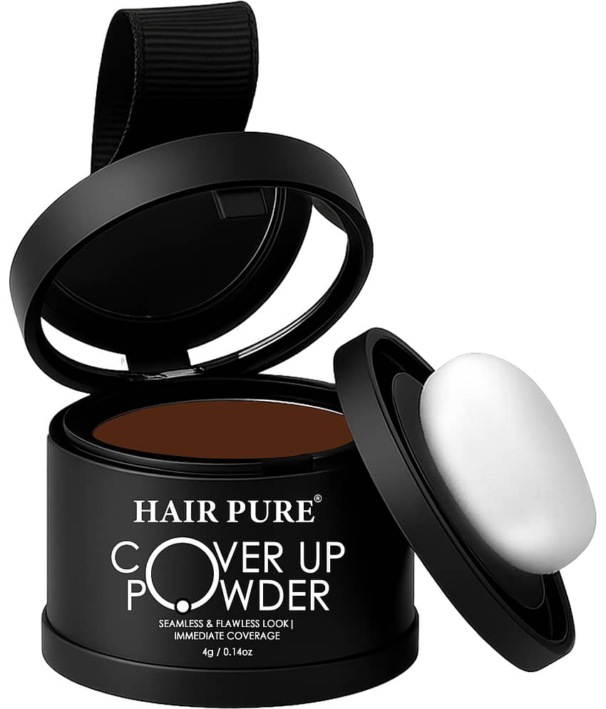 Hair Pure Cover Up Powder Natural Temporary Hair Color 4 g Brown