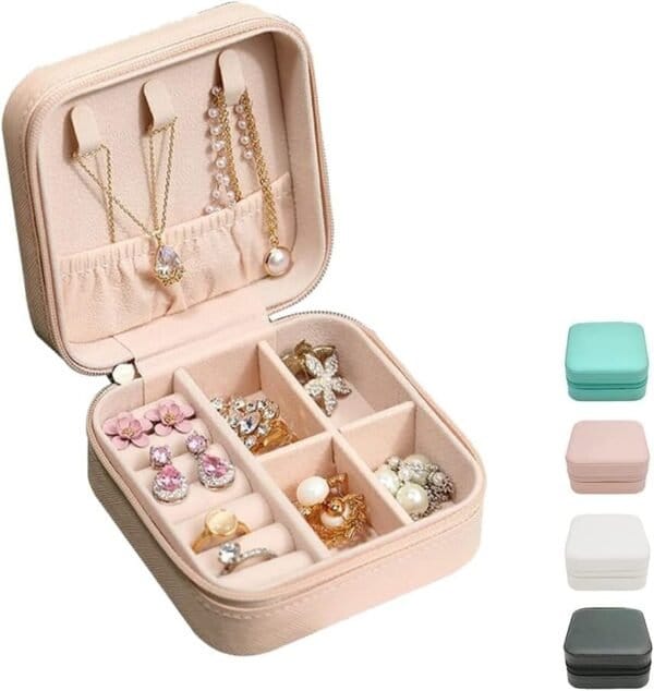 MINI JEWELLERY TRAVEL LEATHER CASE