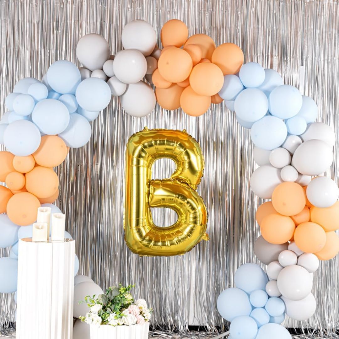 Alphabet B Golden Foil Balloon - Helium Or Air Filled - 40 inches  - 1PC