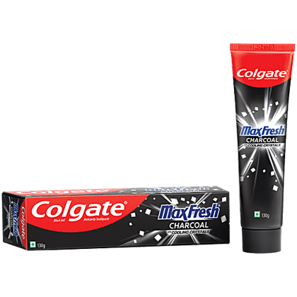 Colgate MaxFresh Charcoal Toothpaste With Cooling Crystals Fights Cavities - 130 g
