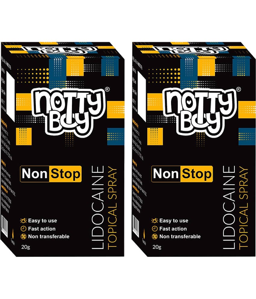 NottyBoy Non Transferable Long Last Delay Spray For Men and Safe to Use Lubricant (2x20g)