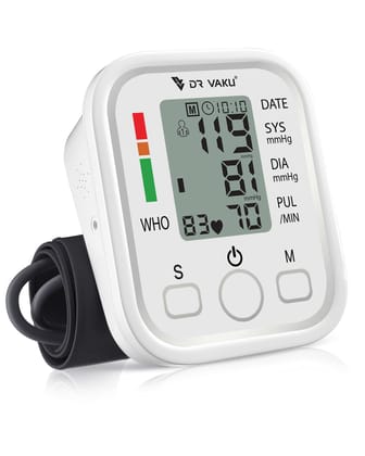 DR VAKU® Blood Pressure Monitor FDA Approved Automatic Upper Arm BP Machine & Digital BP Monitor Cuff Kit Accurate Measurement Largest Display Carrying Case