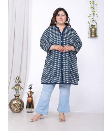 Swasti Women's Cotton Tunic ( Blue )