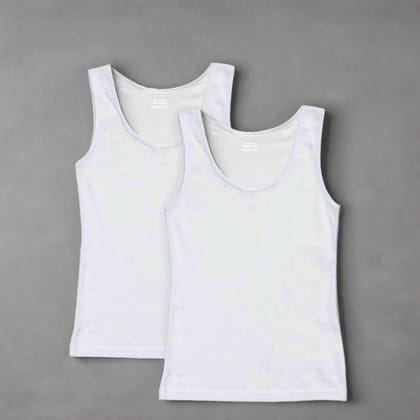 Bamboo Vest for Kids - Pack of 2-3 Years-4 Years / White