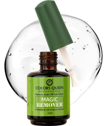 Colors Queen Professional Remove soak-off Gel Polish Magic Remover - Transparent,15ml