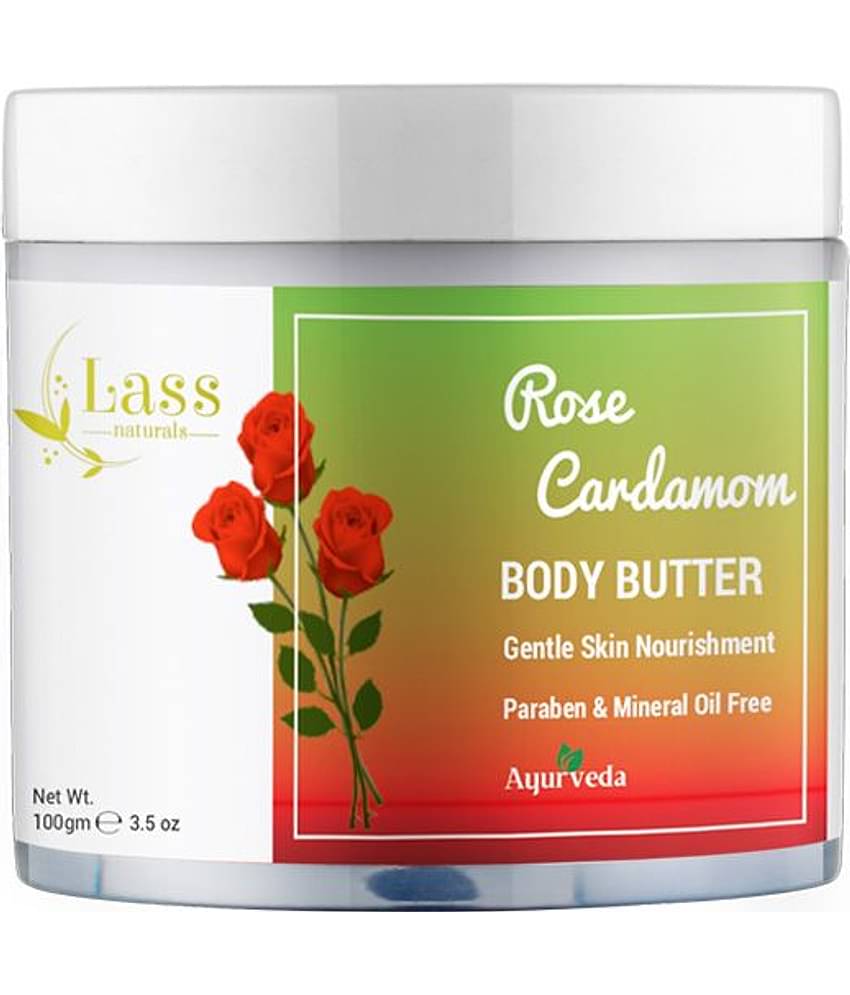 Lass Naturals Rose Cardamom Body Butter 100 gm