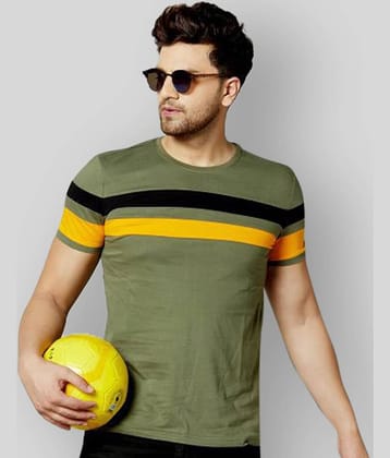 AUSK Pack of 1 Cotton Blend Regular Fit Men's T-Shirt ( Multicolor )