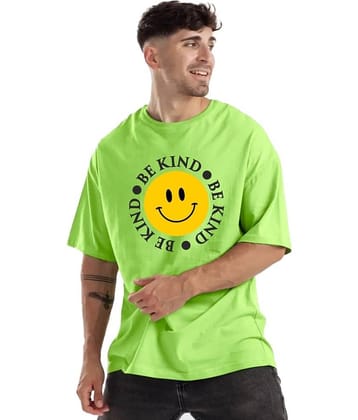 Leotude Pack of 1 Cotton Blend Oversized Fit Men's T-Shirt ( Multicolor )