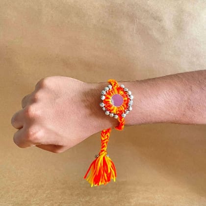 Satrangi Mirror Rakhi (2 Pieces)-Rakhi (2 Pieces)