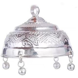 Astro Astro-D White 999 Pure Silver Chatar 5.5 inch 55 gm, (Silver, Silver)