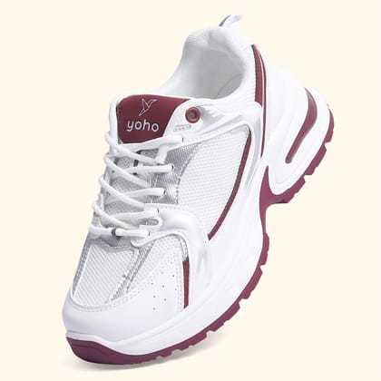Chonks Sneakers for Women-Burgundy / 5