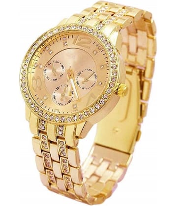 Cosmic Gold Metal Chronograph Womens Watch