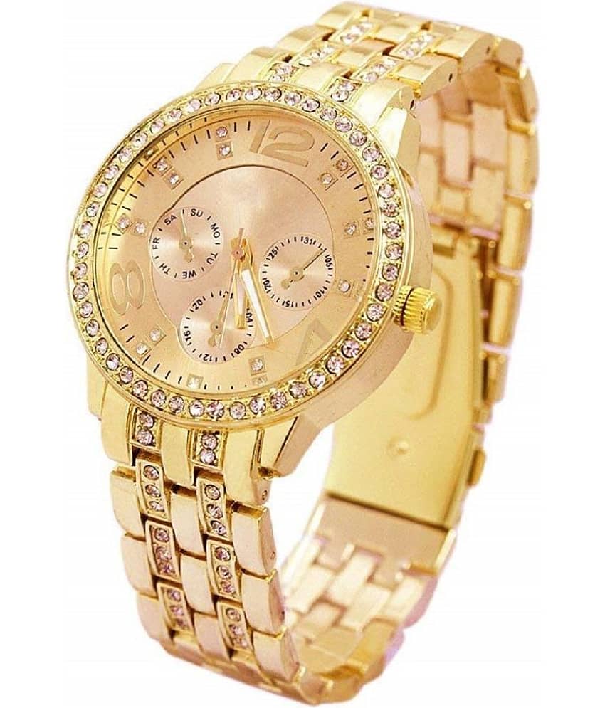 Cosmic Gold Metal Chronograph Womens Watch