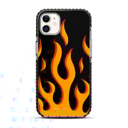 Yellow Flame Pinterest iPhone 11 Stride Phone Case-Stride