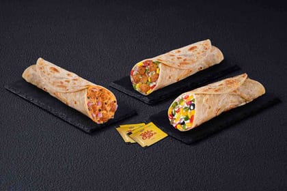 3 Signature Veg Wraps at 166 each 3 Signature Veg Wraps at 166 each