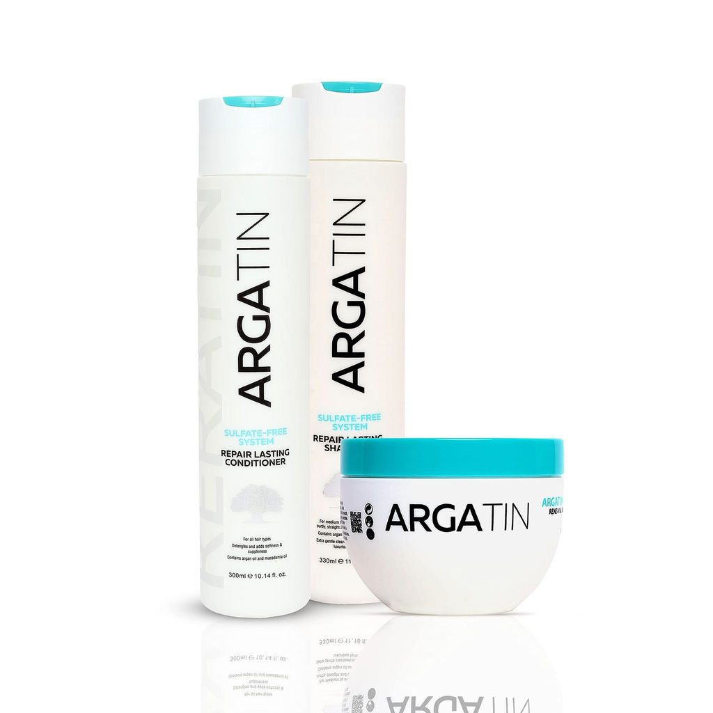 Repair Lasting Shampoo and Conditioner Hair Mask for Dry Damaged Color Treated Hair for All Hair Types | Color Safe | Sulfate-Free| Paraben-Free (Shampoo 330ml +Conditioner 300ml+ Hair Mask 250ml)