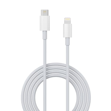 Walta Elite Real Plus Type-C To iPhone Fast Charging and Syncing Cable Compatible with iPhone, Upto 5 Amp - White