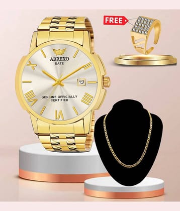 Abrexo Gold Stainless Steel Analog Men's Watch