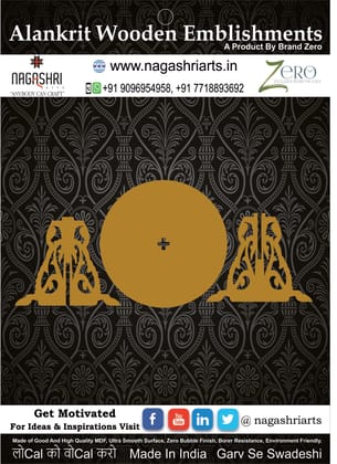 Brand Zero MDF Tea Light Candle Holder - 2 Inches Height & 3 Inches Diameter