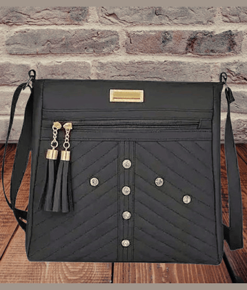 The monaina crapt Sling Bag PU Set of 1 ( Blue )