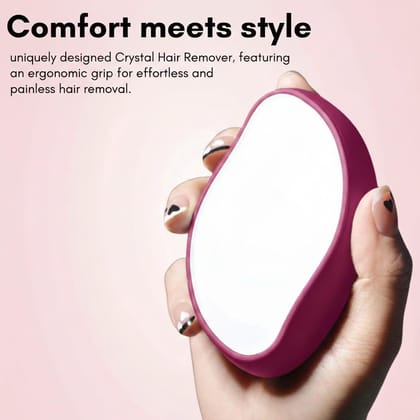 Crystal Hair Remover Painless Exfoliator Tool - Ergonomic Design Crystal Hair Remover Painless Exfoliator Tool - Ergonomic Design